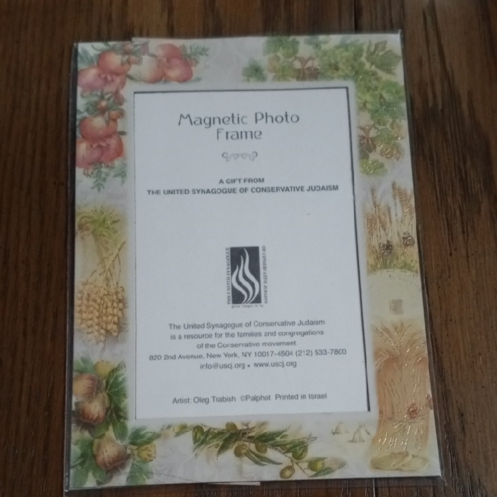 NEW Floral Magnetic Photo Frame